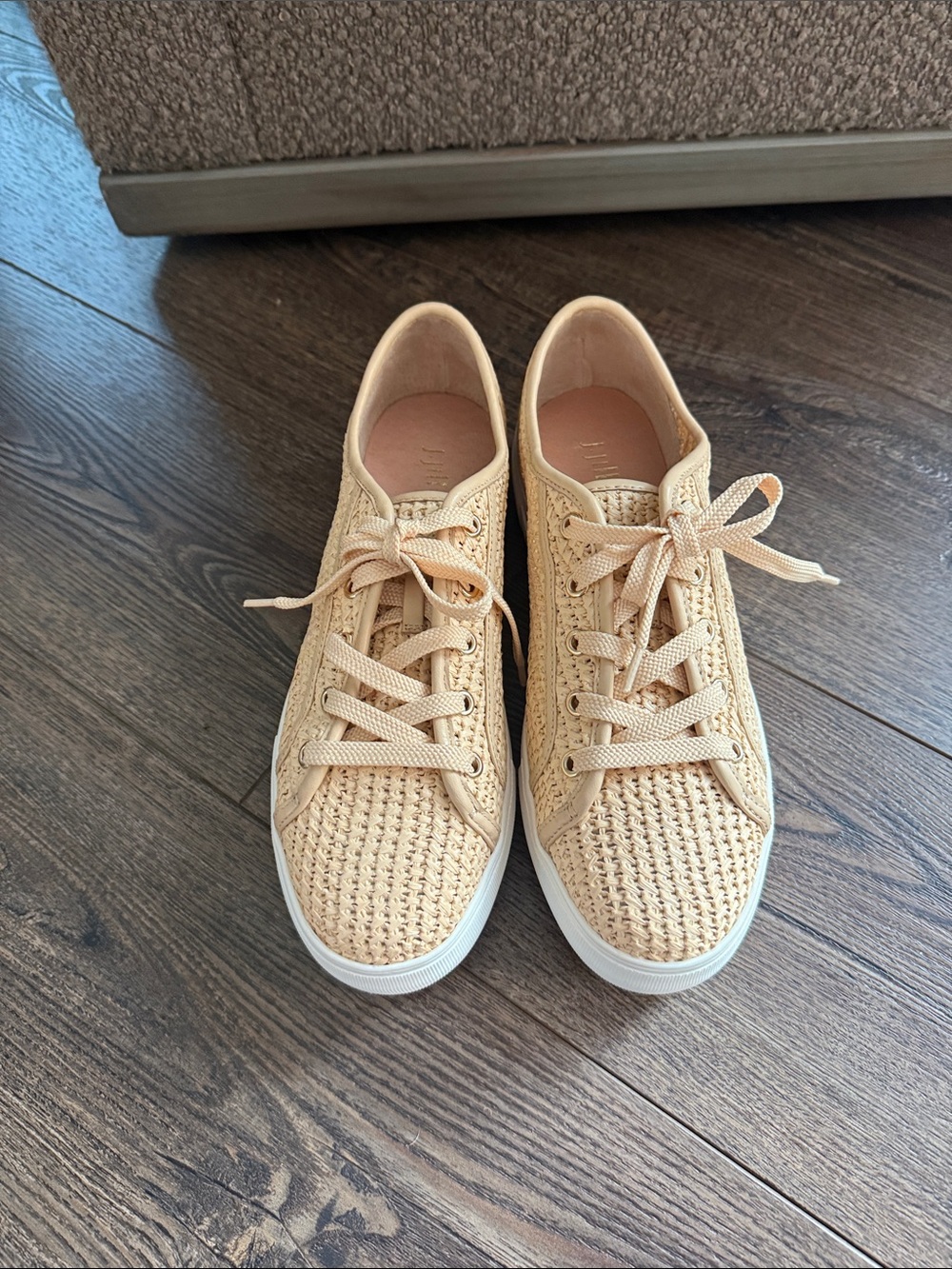 J. Jill NWOB Rory Platform Woven Textured Sneaker in Natural 8 - Picture 4 of 9